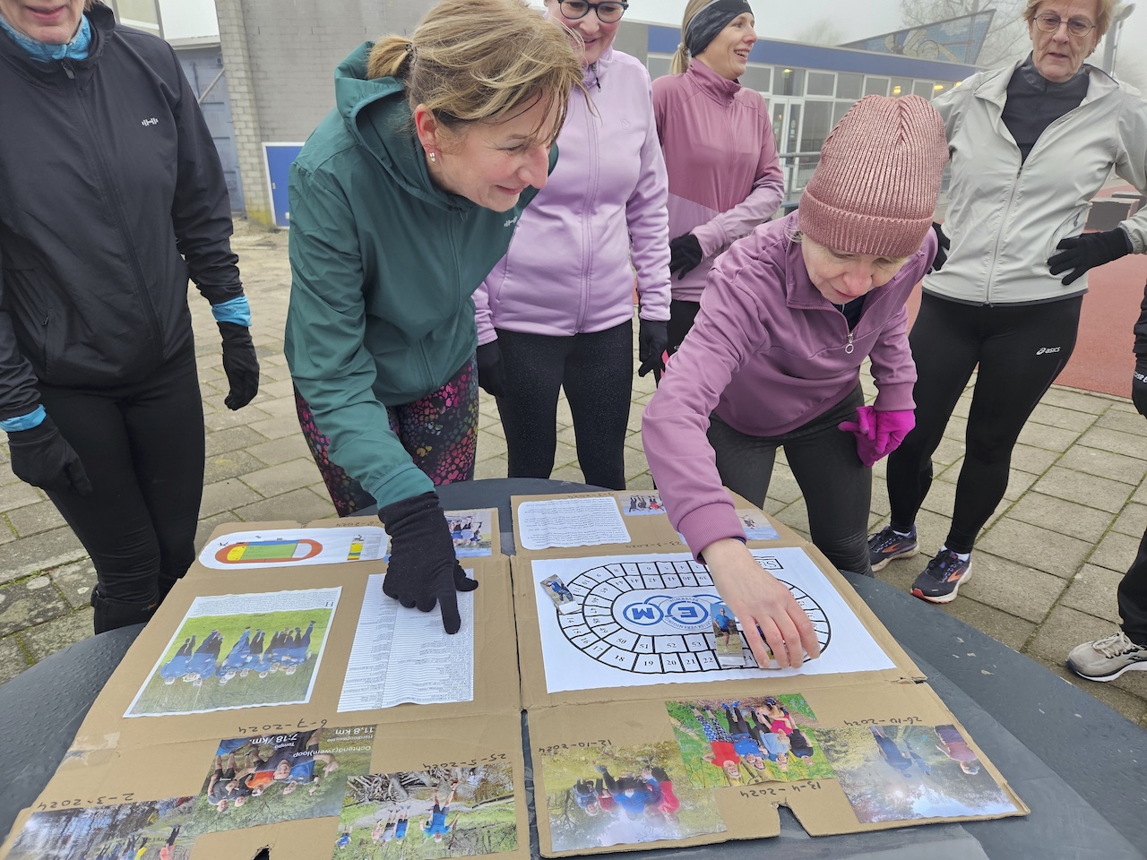 Training Duinloopgroep op de atletiekbaan