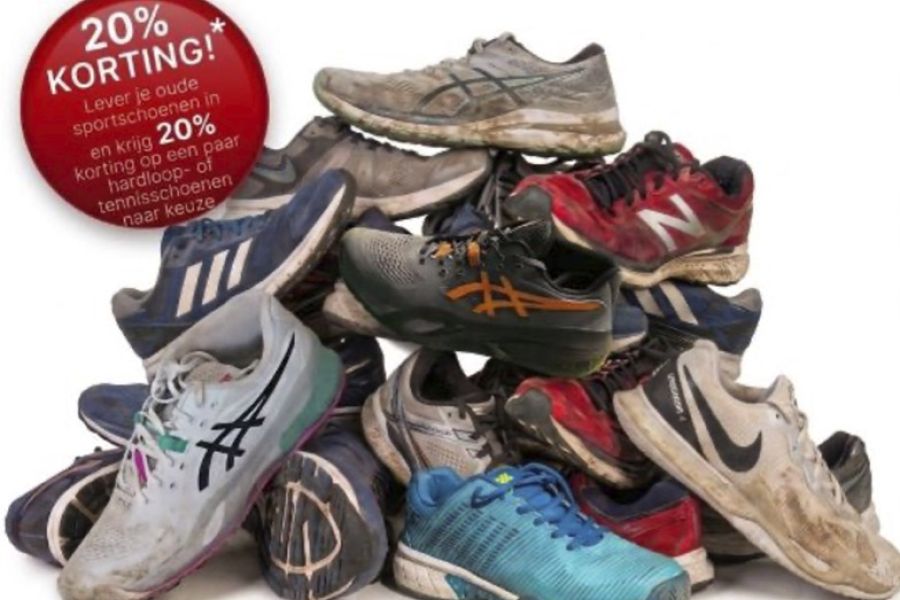 20% KORTING: RECYCLE ACTIE! RECYCLE JE OUDE SPORTSCHOENEN!